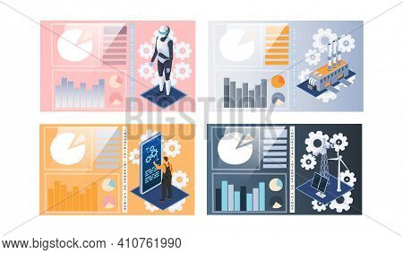Industrial Internet Of Things, Modern Production 4ir Revolution, Ai, Iot. Industry Automation Factor