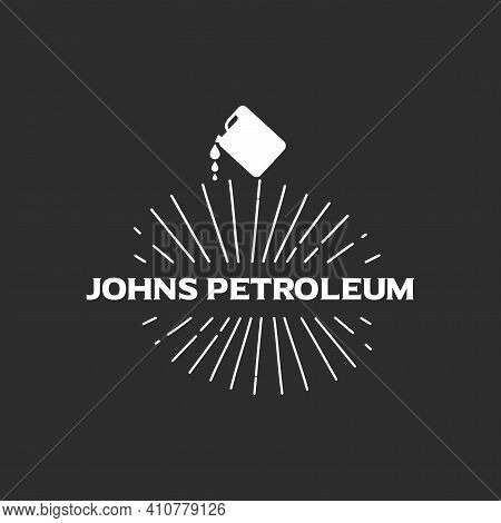 Johns Petroleum, Vintage Petroleum Logo Vector For Petroleum Companies.