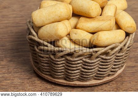Traditional Colombian Gastronomy Of Achiras Del Huila Snacks.