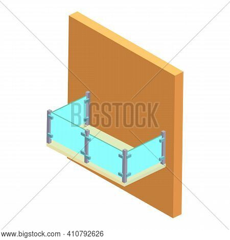 Balcony Icon. Isometric Illustration Of Balcony Vector Icon For Web