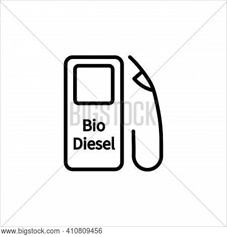 Colza, Rapeseed, Canola Eco Diesel. Vector Sign In A Simple Style Isolated On A White Background. 64