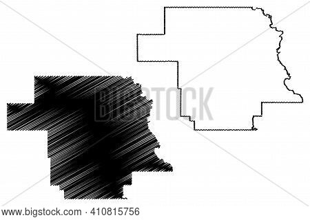 Greer County, Oklahoma State (u.s. County, United States Of America, Usa, U.s., Us) Map Vector Illus