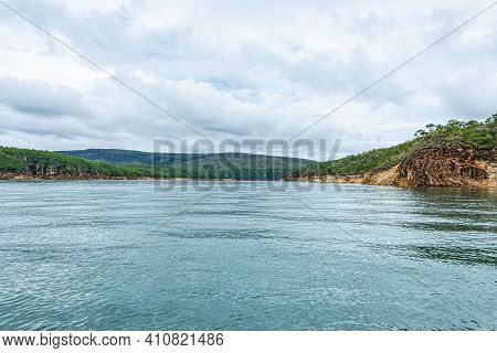 Lake Of Furnas On A Cloudy Day, Capitólio Mg Brazil.