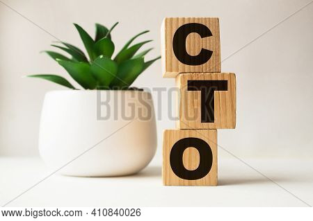 A Word Cto On Wooden Cubes. Business Concept. Business And Finance
