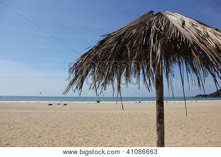 Lado de la playa en Goa