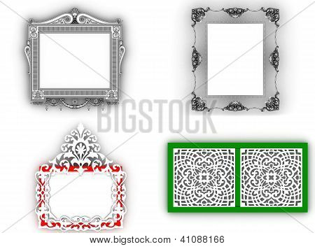 Empty Picture Frame Isolated