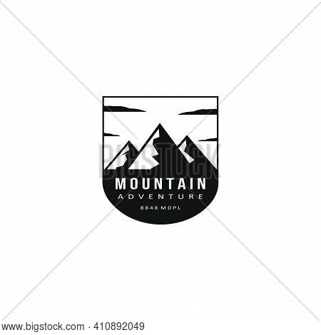 Mountain Adventure Wild Logo Vector Illustration Design Vintage Emblem
