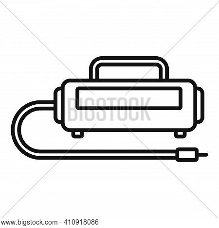 Unit Air Compressor Icon. Outline Unit Air Compressor Vector Icon For Web Design Isolated On White B