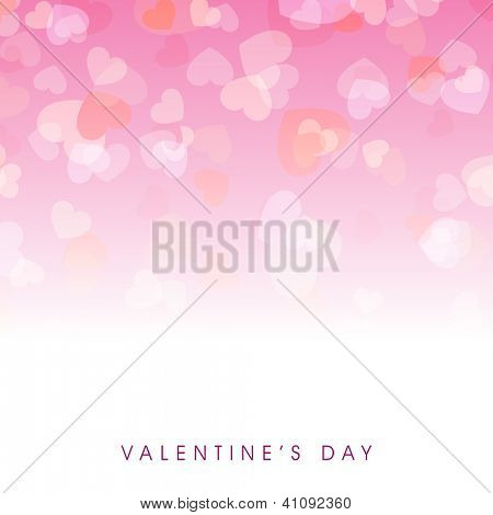 Smukke Valentines dag baggrund med hjerter med gennemsigtighed virkning på pink baggrund. EPS 1