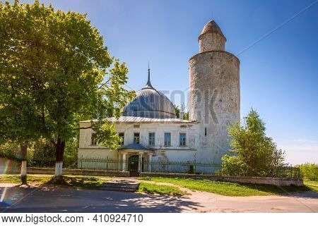 Khan's Mosque With A Minaret In Kasimov Town, Ryazan Region, Russia