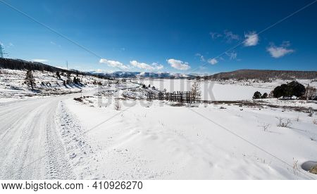 View Of Ulagan Highlands In Altay Mountains In The Winter, Siberia, Russia