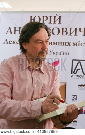 Lutsk, Volyn / Ukraine - April 12 2012: Ukrainian Writer Yurii Andrukhovych