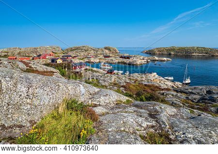 View To The Weather Islands Near Fjaellbacka In Sweden.