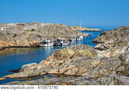 View To The Weather Islands Near Fjaellbacka In Sweden.