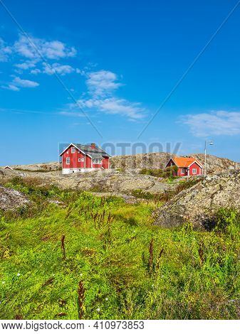 View To The Weather Islands Near Fjaellbacka In Sweden.