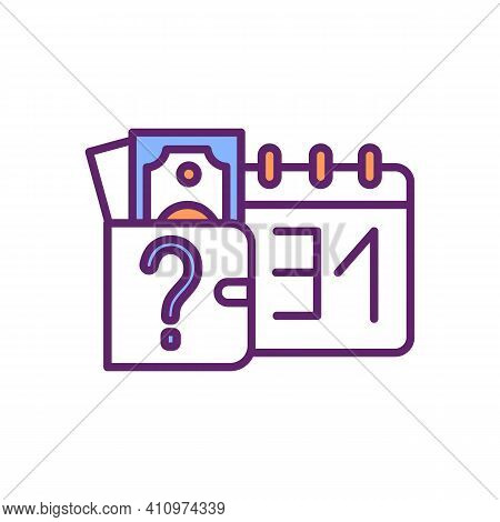 Defaulting On Wage Payments Rgb Color Icon. Salaries Payment Refusing. Pay Cut. Payday Laws. Not Pay