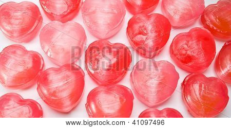 ハート形のお菓子の背景として