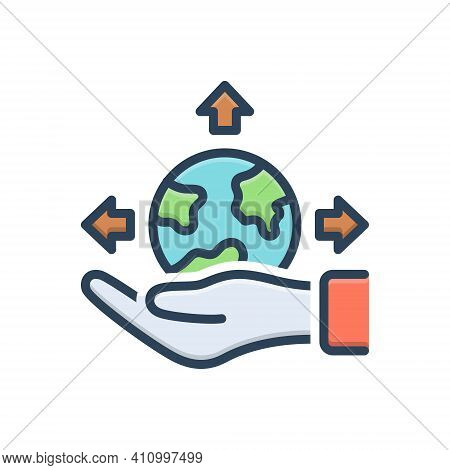 Color Illustration Icon For Possible Presumable Potential Triable Thinkable Feasible Available Imagi
