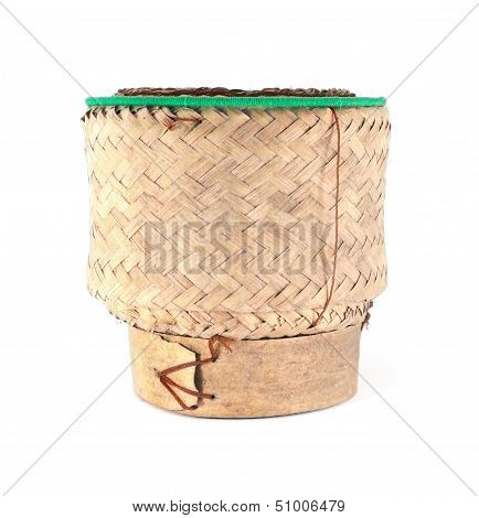 Thai Traditional Wooden Sticky Rice Box