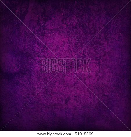 Abstract purple background or paper with bright center spotlight and dark border frame with grunge background texture. For vintage layout design of light colorful graphic art