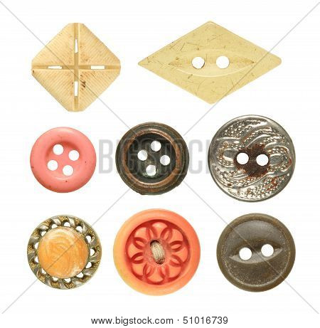 Old Sewing Buttons Collection