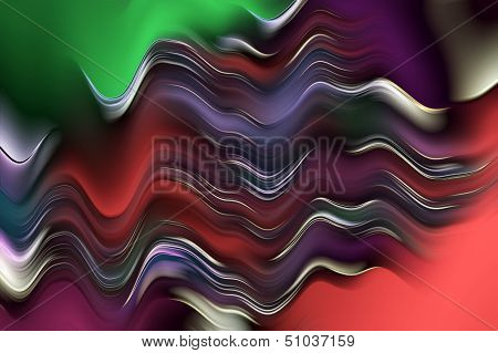 Magical curls background - bright breeze.