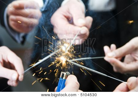 Igniting Spark Sticks