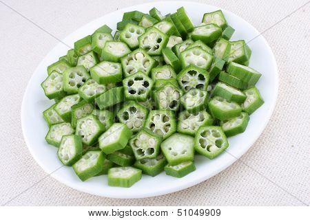 Sliced okra