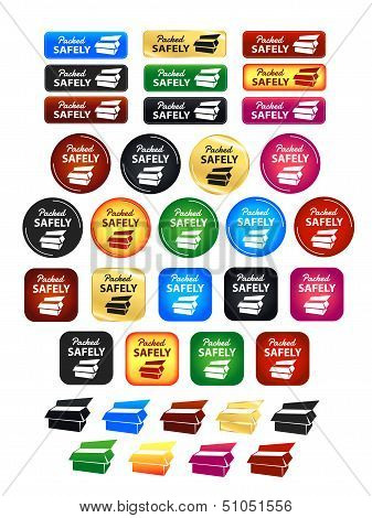 Large Set Of Shipping And Delivery Badges