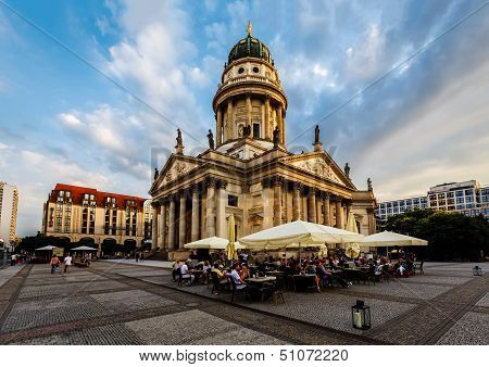 German Cathedral On Gendarmenmarkt Square In Berlin, Germany