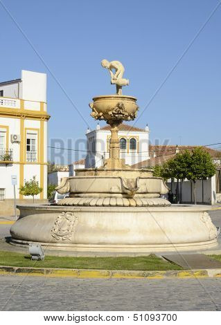 Square In The Village Of Marchena