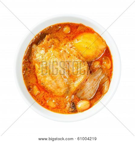 Muslim Style Chicken And Potato Curry Or Chicken Mussaman Curry