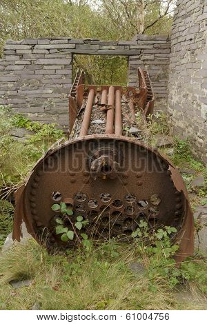 Rusting Steam Engine Boiler.