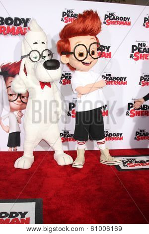 LOS ANGELES - MAR 5:  Mr. Peabody, Sherman at the 