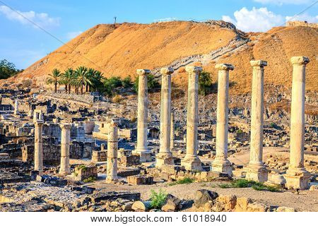 Ancient city of Beit She'an in Israel