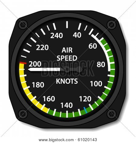 vector aviation aircraft airspeed indicator