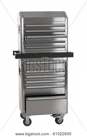 Tool chest cut out on white background