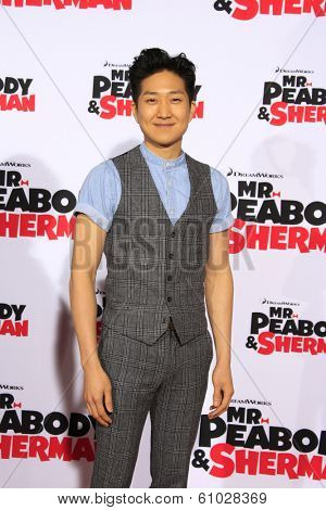 LOS ANGELES - MAR 5: Tim Jo at the premiere of 'Mr. Peabody & Sherman' at Regency Village Theater on March 5, 2014 in Los Angeles, California