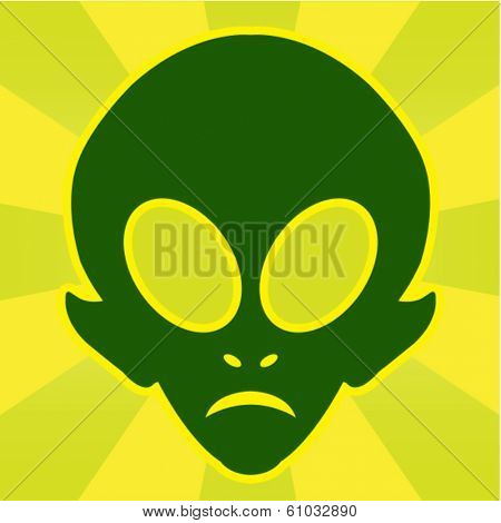 Alien Head Illustration