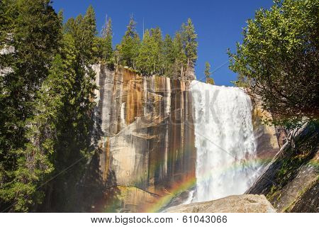 Vernal falls and rainbow. Yosemite national Park, California, USA