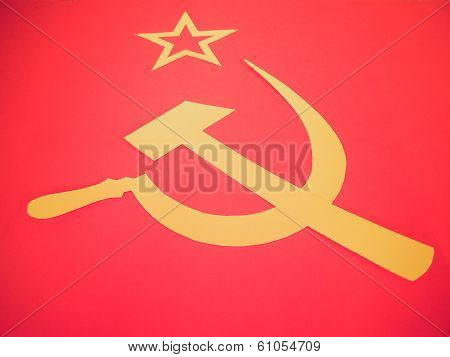 Retro Look Cccp Flag