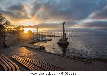 Monument to the Scuttled Warships in Sevastopol