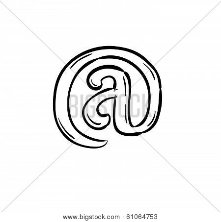 Sketch Of The E-mail Sign