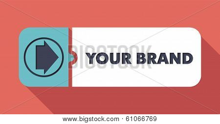 Your Brand Concept in Flat Design.