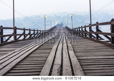 Broken Bridge In Sangkhlaburi