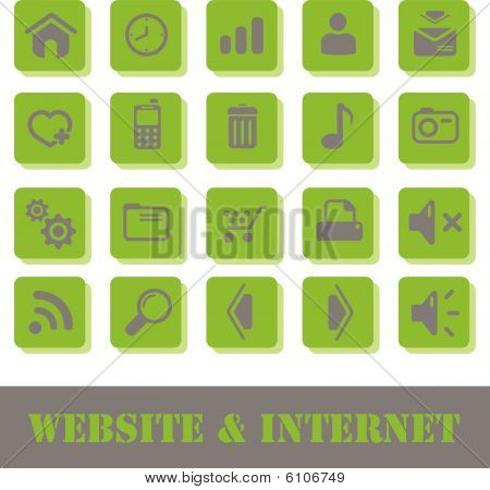 Internet & hjemmesiden ikoner