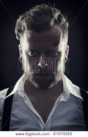 Serious Man with Attitude