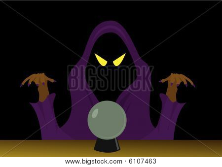 Halloween Bild des Magiers