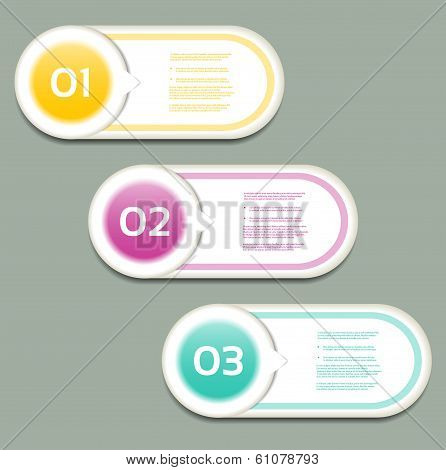 Vector Progress Background / Product Choice or Version. eps 10