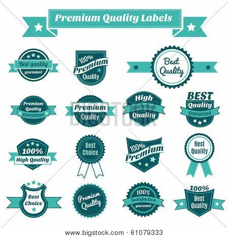 Set of product price tags